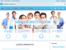 Tablet Screenshot of healthinstitution.com